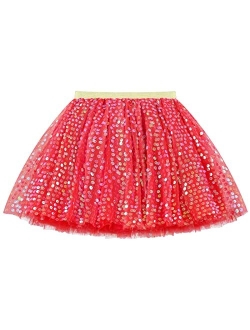 KEREDA Baby Girls Layered Tutu Skirt Sparkling Sequin Tulle Dance Skirts 1-12 Years