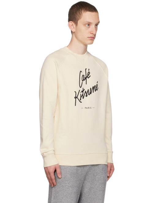 MAISON KITSUNE Off-White 'Cafe Kitsune' Sweatshirt