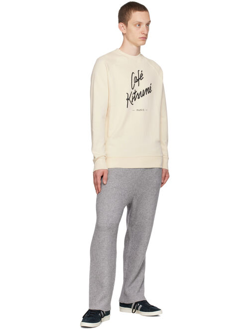 MAISON KITSUNE Off-White 'Cafe Kitsune' Sweatshirt