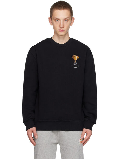 MAISON KITSUNE Black Patch Sweatshirt