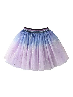 Girls Layered Tutu Skirt Party Tulle Skirts Princess Dress Birthday Outfit