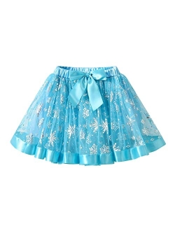 Girls Layered Tutu Skirt Party Tulle Skirts Princess Dress Birthday Outfit