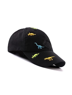 Bamery Toddler Baseball Hat for Boys&Girls Baby Baseball Cap Embroidery Dinosaur Kids Hat for 2-6T