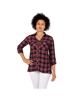 Womens Womens Flannel Top