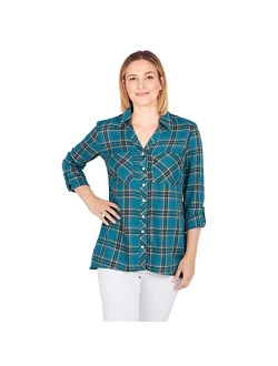 Womens Womens Flannel Top