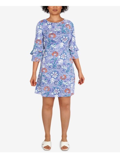 RUBY RD. Petite Puff Floral Print Dress