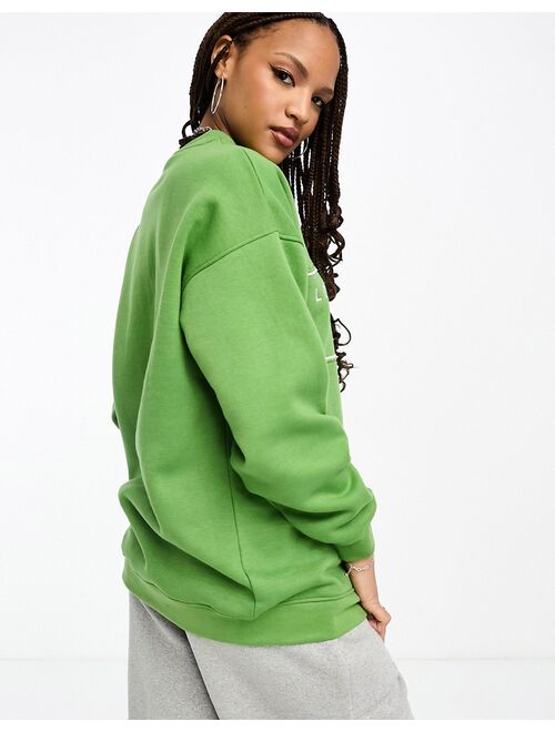 Daisy Street relaxed sweatshirt with LA graphic in pistachio