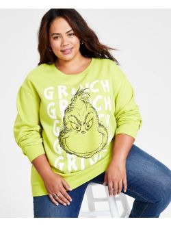 HYBRID Trendy Plus Size The Grinch Crewneck Sweatshirt