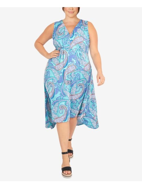 RUBY RD. Plus Size Puff Paisley Dress