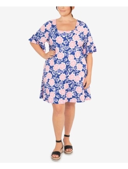 Plus Size Daisy Daze Puff Dress