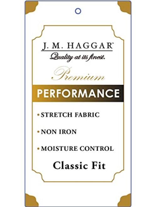 Haggar Men's Classic Fit Performance Button Down Shirt