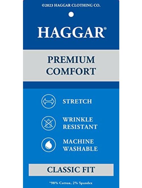 Haggar Men's Classic Fit Premium Comfort Button Down Shirt