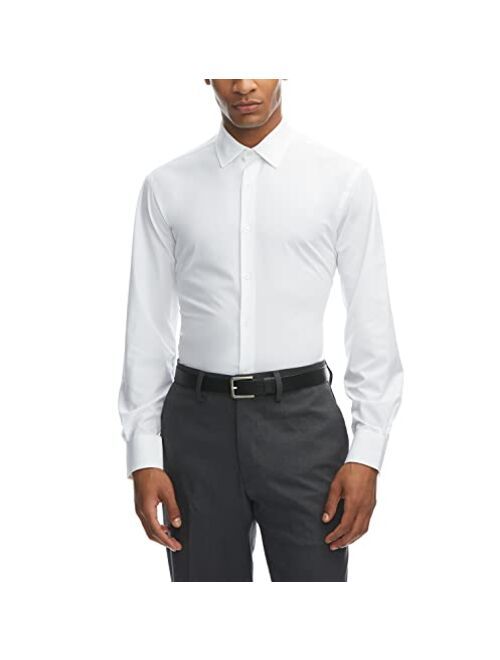 Haggar Smart Wash Slim Fit Men's Button Down Dress Shirt