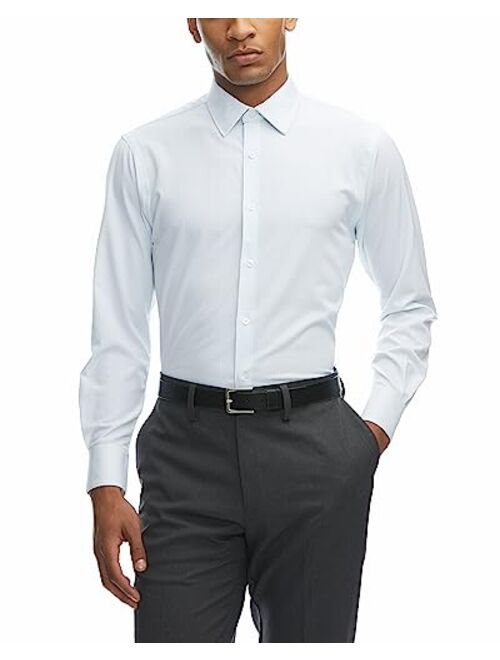 Haggar Smart Wash Slim Fit Men's Button Down Dress Shirt