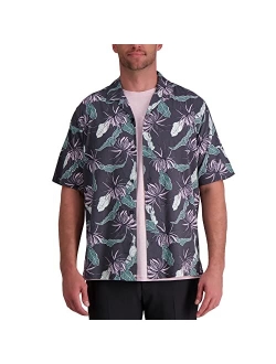 Men's Short Sleeve Printed Stretch Camp Shirt