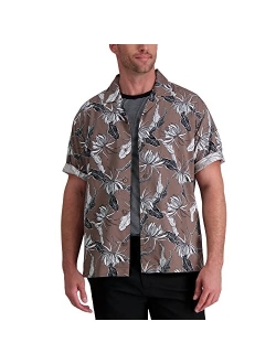 Men's Short Sleeve Printed Stretch Camp Shirt