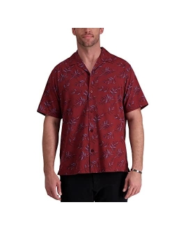 Men's Short Sleeve Printed Stretch Camp Shirt