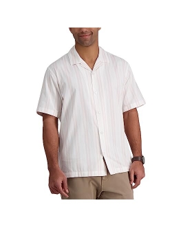 Men's Short Sleeve Printed Stretch Camp Shirt