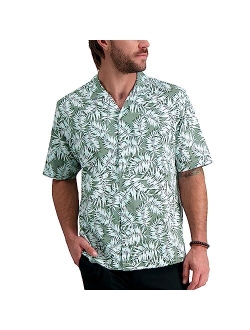 Men's Short Sleeve Printed Stretch Camp Shirt