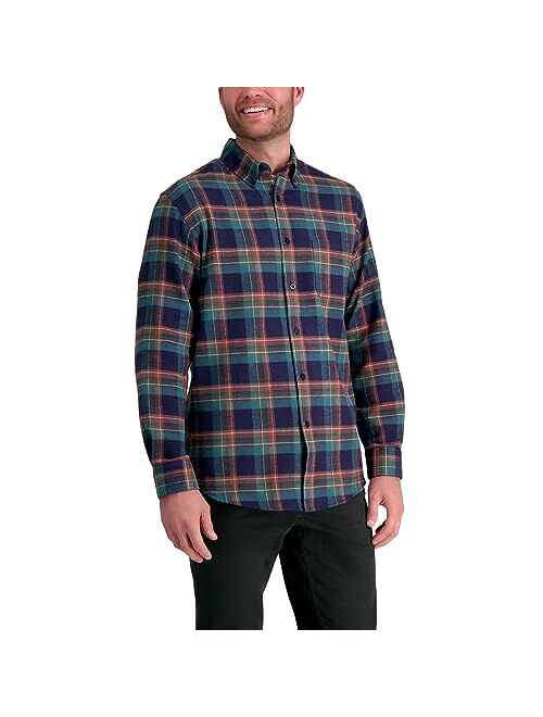 Haggar Men's Classic Plaid Flannel Shirt