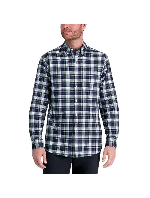 Haggar Men's Classic Plaid Flannel Shirt