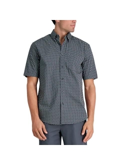 Men's Short Sleeve Button Down Woven Print Shirts