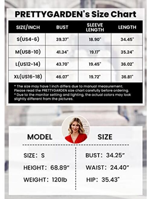 PRETTYGARDEN Women's 2023 Turtleneck Pullover Sweaters Casual Long Sleeve Plain Winter Knit Sweater Dress