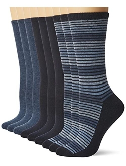 womens Flat Knit Crew Sock