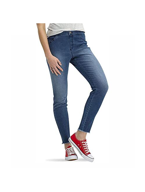 No nonsense Women's Frayed Edge Denim Leggings