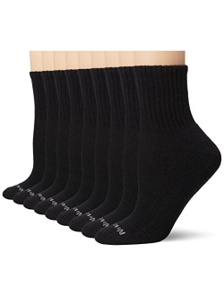 Womens Cushioned Mini Crew Socks - Experience Comfort and Dryness - Breathable and Soft