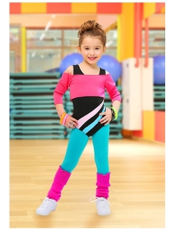 Toddler 80s Workout Girl Costume 80s Workout Outfit for Girls