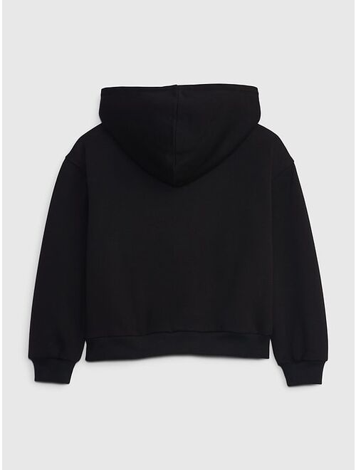 Gap Kids Sherpa-Lined Arch Logo Hoodie