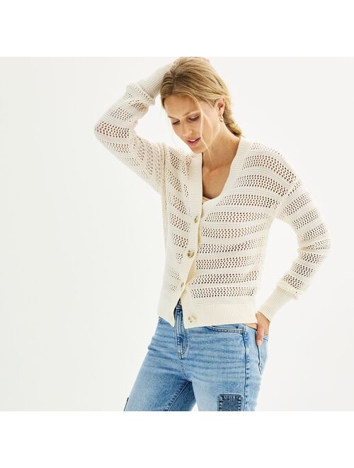 Women's Sonoma Goods For Life Button-Front Cardigan