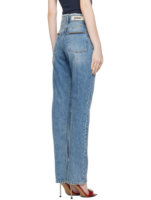 Jacquemus Blue Le Chouchou 'La Chemise De Nimes Linon' Jeans