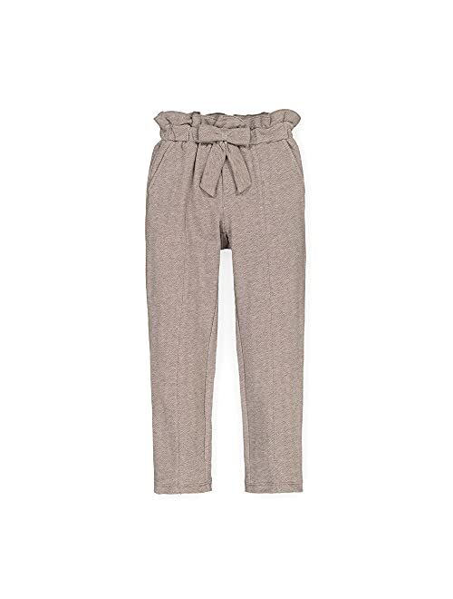 Hope & Henry Girls' Straight Dressy Pants with Bow