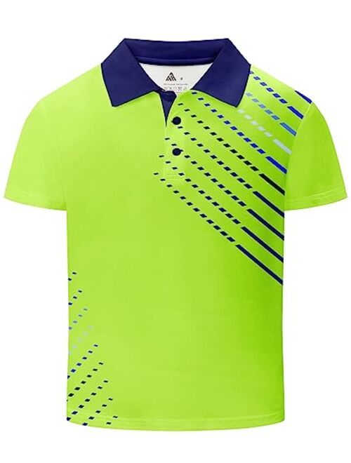 Dekomere Boy Polo Short Sleeve Shirt Moisture Wicking Performance School Uniforms