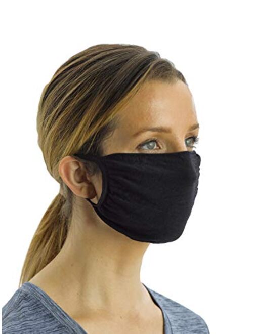 No Nonsense Antimicrobial Reusable Ear Loop Face Mask (Pack of 5)