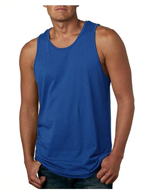 Next Level Apparel Next Level Mens Jersey Tank Top 3633-Turquoise (3 Pack)