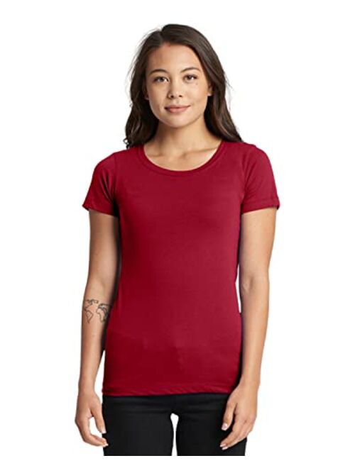 Next Level Apparel Next Level Women's 1x1 Rib Collar Label Jersey T-Shirt