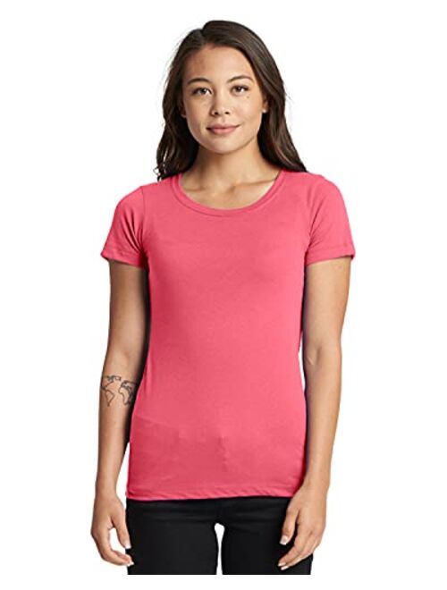 Next Level Apparel Next Level Women's 1x1 Rib Collar Label Jersey T-Shirt