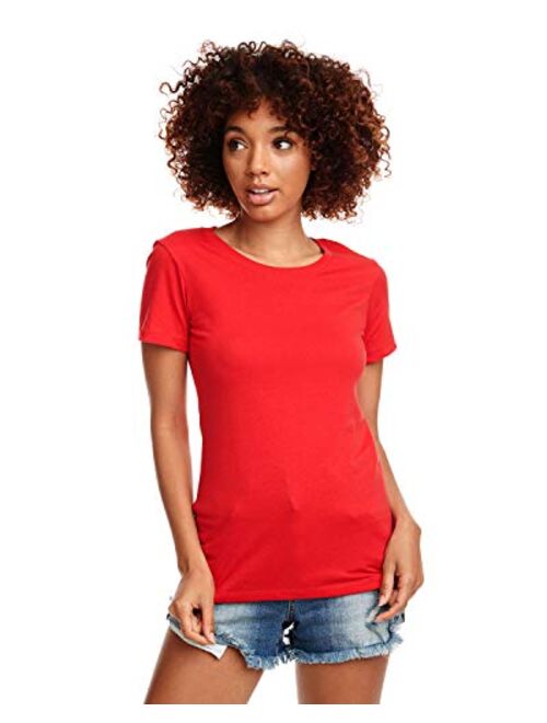 Next Level Apparel Next Level Women's 1x1 Rib Collar Label Jersey T-Shirt