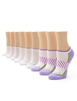 womens Soft and Breathable Cushioned No Show Liner Sock, 9 Pair Pack Socks, Assorted