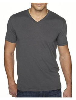 Next Level Apparel Next Level Men's Sueded Baby Rib Soft V-Neck T-Shirt