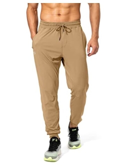 Men's Sweatpants with Zipper Pockets Athletic Pants Traning Track Pants Joggers for Men Soccer, Running, Workout