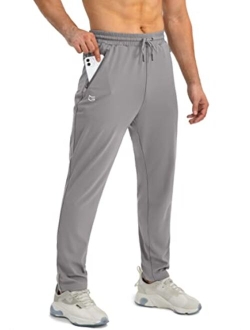 Men's Sweatpants with Zipper Pockets Tapered Joggers for Men Athletic Pants for Workout, Jogging, Running