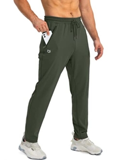 Men's Sweatpants with Zipper Pockets Tapered Joggers for Men Athletic Pants for Workout, Jogging, Running