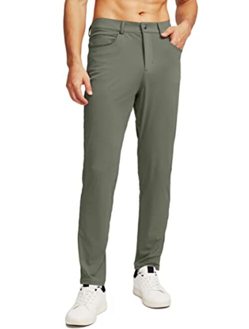 G Gradual Men's Stretch Golf Pants with 6 Pockets Slim Fit Dress Pants for Men Travel Casual Work