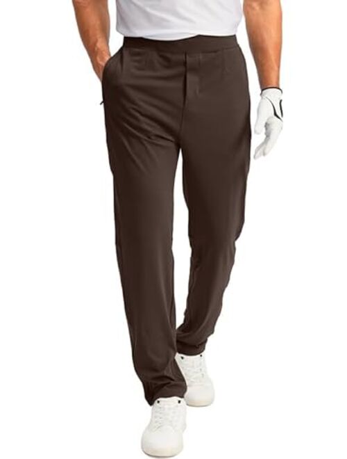 G Gradual Men's Sweatpants with Zipper Pockets Stretch Golf Workout Pants Elastic Waist Track Pants for Men Casual Athletic