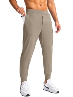 Men's Golf Joggers Pants with Zipper Pockets Stretch Sweatpants Slim Fit Track Pants Joggers for Men Work Running