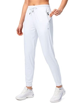 Women's Joggers Pants with Zipper Pockets Tapered Running Sweatpants for Women Lounge, Jogging